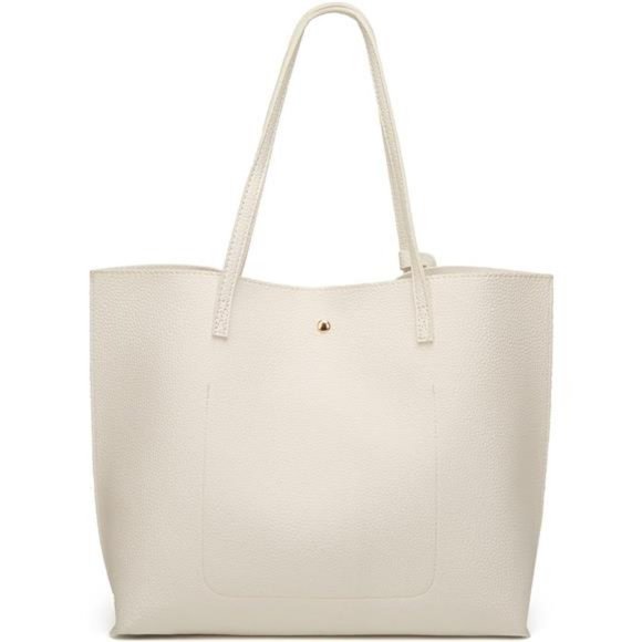 Women's Soft Faux Leather Tote Shoulder Bag from, Big Capacity Tassel Handbag - Picture 1 of 8